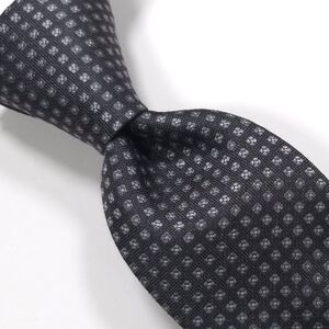 ALFANI Men’s Necktie, Color Black & Gray, Small Geometric Pattern, MSRP $55- NWT